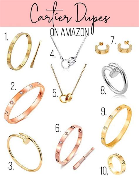 cartier love ring dupe amazon|cartier love necklace dupe amazon.